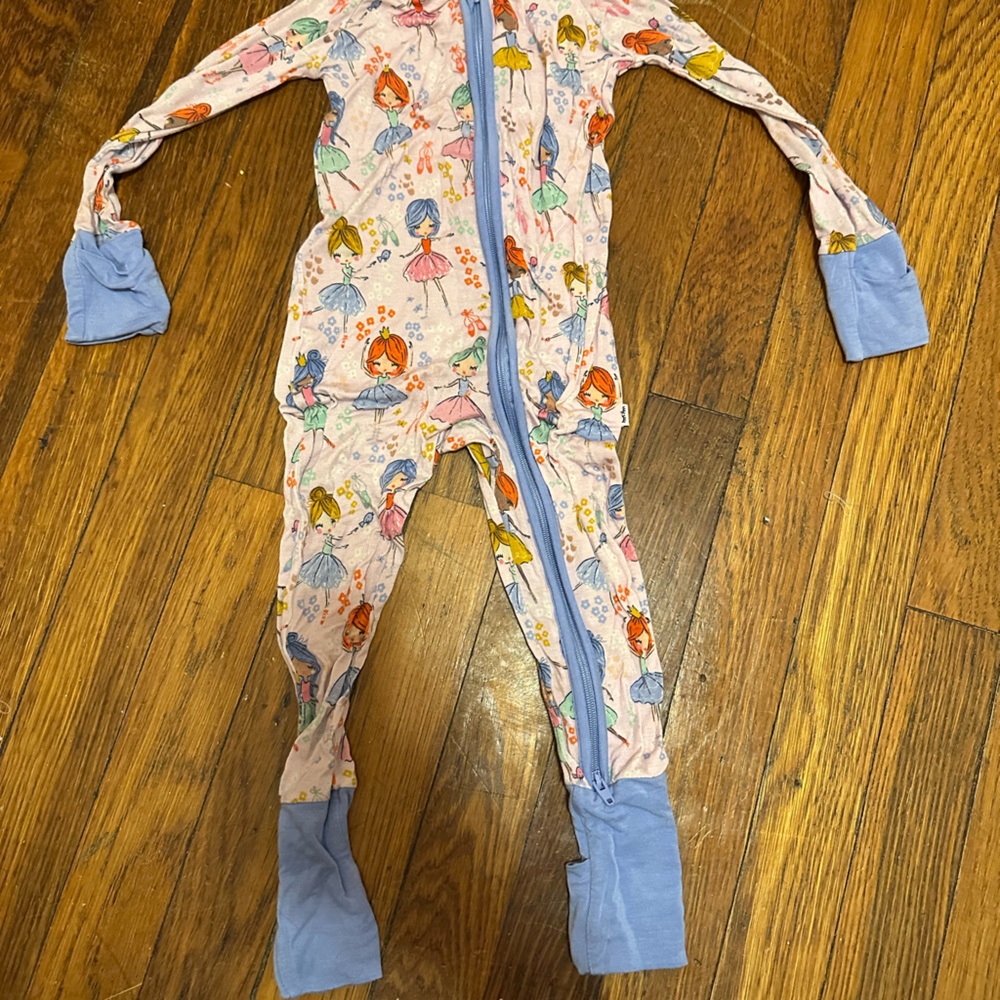 Little sleepies ballerina zippy 6-12months